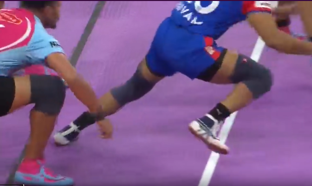 TOE TOUCH IN KABADDI #PROKABBADI