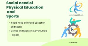 Social need of Physical Education and Sports , cultures haritages